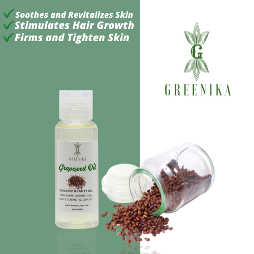 [ GRAPESEED WHITENING OIL ] Greenika Grapeseed Carrier Essential Oil