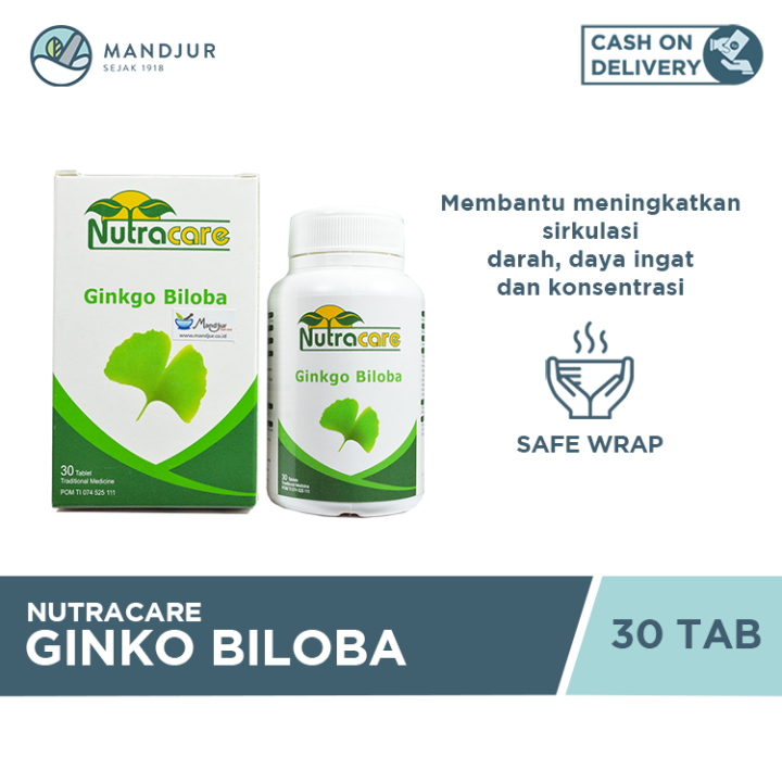 Nutracare Ginkgo Biloba Suplemen Daya Ingat Dan Kesehatan Otak Lazada Indonesia