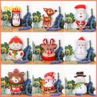 OSIDE 1/2Pcs Creative Year Party Inflatable Toys Xmas Ornament Santa Claus Helium Foil Balloon Snowman Elk Deer