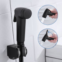 สีดำ Handheld Bidet Toilet Sprayer ABS Hygiene Sprayer ชุดผ้าอ้อมเด็ก Sprayers Bidet พร้อมท่อและผู้ถือจัดส่งฟรี