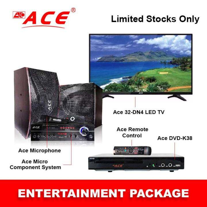 Ace Entertainment Bundle Package 2 (ACE 8800B+Ace 32" LED DN4+K38 MINI