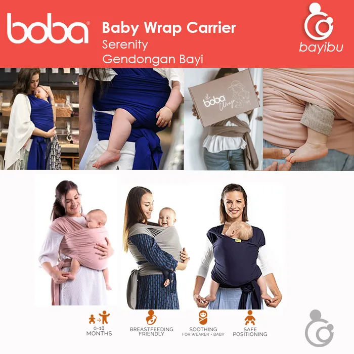 Boba Serenity Wrap - Baby Wrap Carrier - Gendongan Bayi | Lazada Indonesia