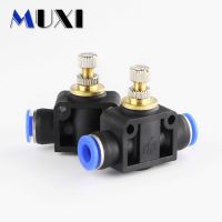 1pc Pneumatic Pipe Joint Throttle Valve Sa4 Sa6 Sa8 Sa10 Sa12 Air Flow Speed Control Pneumatic Parts