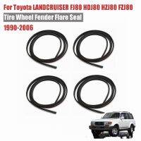 4PCS สำหรับ Toyota LANDCRUISER Land Cruiser FJ80 HDJ80 HZJ80 FZJ80 1990-2006ยางล้อ Fender Flare Seal เข็มขัดรถอุปกรณ์เสริมยาง