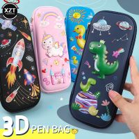 Pencil Case Kawaii School Pencil Cases Stationery Estuche 3D Space Pen Case Unicorn School Supplies Trousse Scolaire Pencil Box