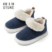 UTUNE Winter Boots For Men Warm Felt Shoes Ankle Snow Boots Women Thick