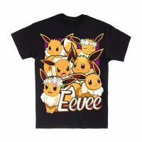 Kids T-Shirt cartoon Pokémon（Eevee Mewtwo Gengar Squirtle Charmander Bulbasaur Jigglypuff  and Pikachu） graphic Tops Boys Girls Distro Age 1 2 3 4 5 6 7 8 9 10 11 12 Years