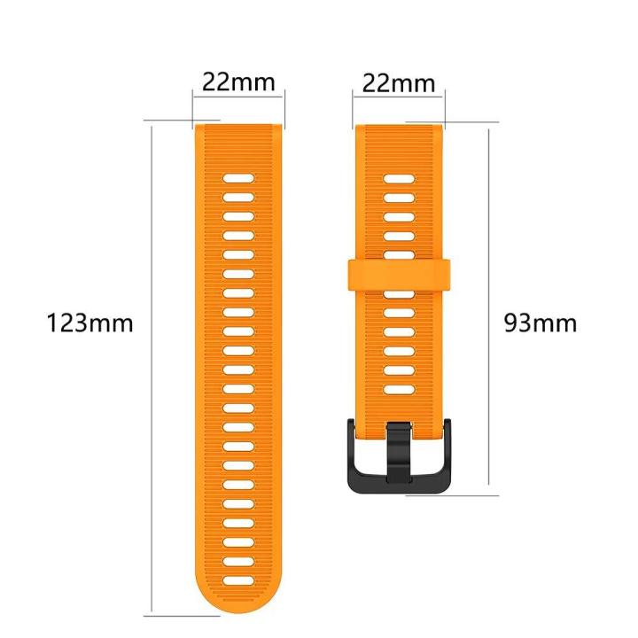 สายสำหรับผู้เบิกทางgramin-935-ผู้เบิกทาง945-22มิลลิเมตรนาฬิกาซิลิโคนอ่อนนุ่มสายสำรองสำหรับgarmin-fenix-5-fenix-5plus-fenix-6-fenix-6-pro-approach-s60-quatix-5