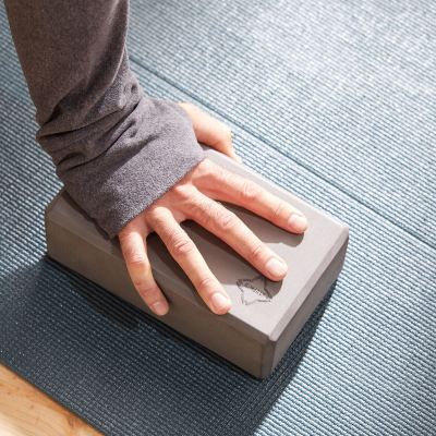 Yoga Foam Block , 22.5x13.5x7.5 cm.- Dark Grey