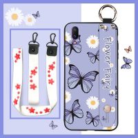 New Arrival Phone Holder Phone Case For VIVO X21 UD Original Soft Case Wristband Kickstand cute painting flowers ring