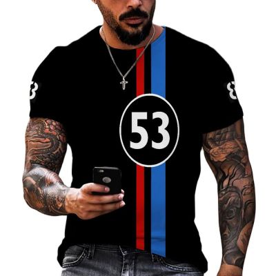 Retrol Racing 3D Print Men T-shirts Summer Fashion Vintage Hip Hop O-Neck Loose Short Sleeve Breathable Top Tees Men Clothing
