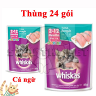 CHÍNH HÃNG  PATE WHISKAS cho mèo con vị Cá Ngừ cực hâp dẫn ạ thumbnail