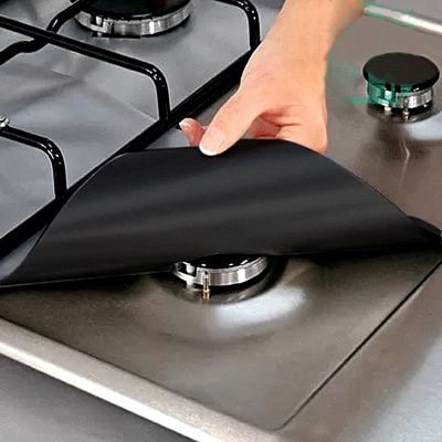 Gas Stove Protector Reusable Foil Cover Kitchen Accessories Cooking Non-Stick Sheeting Mat Pad Clean Cookware Home Gadgets