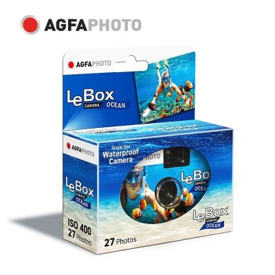 AgfaPhoto LeBox Ocean 400/27 Exposures Disposable Camera ลงน้ำได้ลึก 3 เมตร