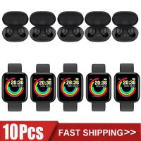 ﹍ 10Pcs Smartwatch D20 A6s TWS Y68 Smart Watch Men Women Fitness Tracker Sports Heart Rate Monitor Bluetooth Wristwatch