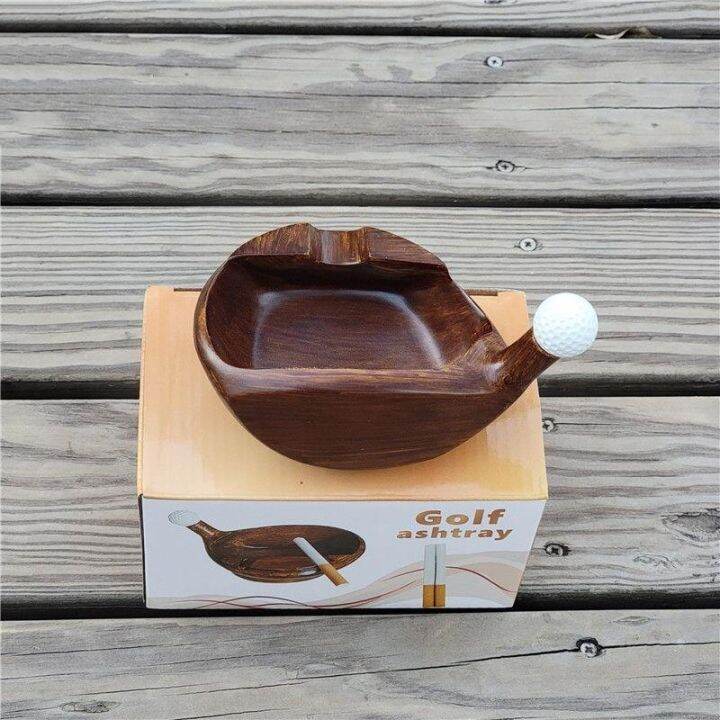 2023-golf-gift-ashtray-articles-1-wooden-club-head-office-desktop-furnishing-articles-gift