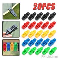 20 Pack Tent Canopy Clips Tarpaulin Holder Clips Outdoor Wind Rope Clips Reusable Awning Climbing Camping Accessories