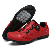 Rubber Sole Cycling Shoes ผู้ชายและผู้หญิงรองเท้าปั่นจักรยาน Non Cleat คาร์บอนเบาพิเศษเส้นใยรองเท้าสำหรับปั่นจักรยาน Non Lock ขี่จักรยานรองเท้า Roadbike จักรยานเสือหมอบรองเท้าสำหรับปั่นจักรยาน