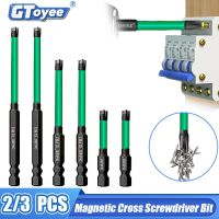 ๑☃✳ 2/3pcs Magnetic Electrician Special Cross Screwdriver Bit Nutdrivers FPH2 for Socket Switch Electrician Power Tool 65/110/150mm