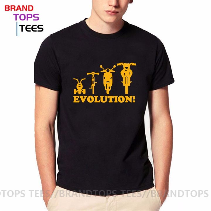 novelty-youth-t-shirt-men-evolution-of-a-tricycle-bicycle-moped-motorbike-t-shirt-for-man-short-sleeve-round-collar-tee