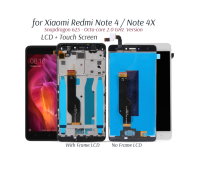 จอ LCD พร้อมกรอบสำหรับ Xiaomi Redmi Note 4 MTK Helio X20 Redmi Note 4X Global Vision Snapdragon 625หน้าจอ LCD พร้อมกรอบแผงหน้าจอสัมผัสเซ็นเซอร์ประกอบ