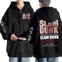 The First Slam Dunk Zipper Hoodie Anime Sakuragi Hanamichi Akagi Takenori Zip Up Hip Hop Long Sleeve Unisex Sweatshirt Men Coats Size XS-4XL