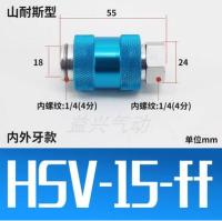 (วาล์ว) HSV-06 HSV-08 HSV-15 HSV-10 HSV-06FF วาล์วสไลด์มือนิวเมติกสวิทซ์เชื่อมต่อขยายอุปกรณ์ควบคุมการไหล G1/8 1/4 3/8 1/2 BSPT วาล์ว MS-22MF เกลียว