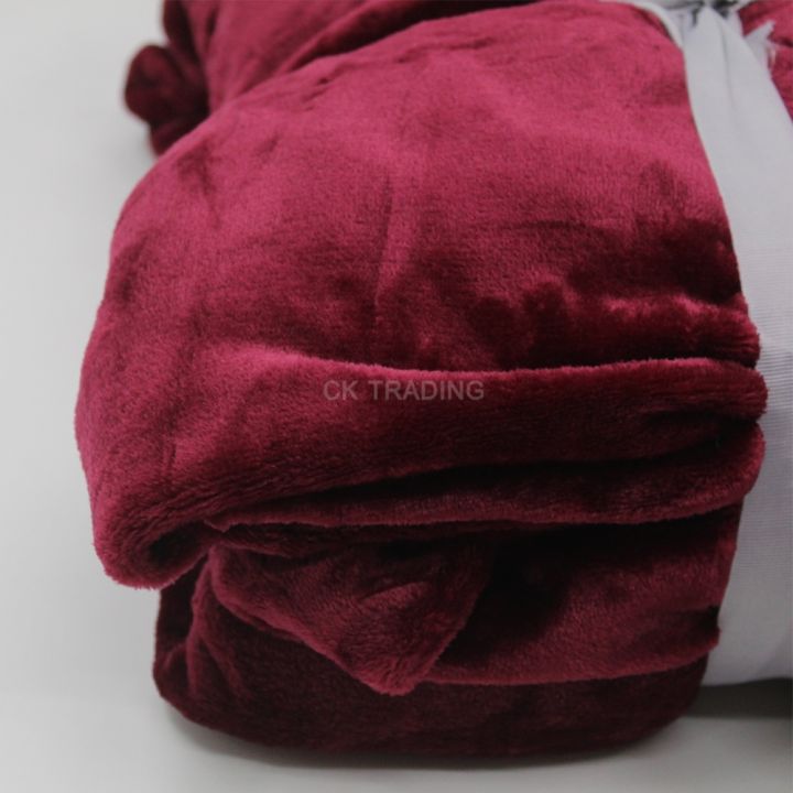 ผ้าห่มนาโน-ผ้าห่มนาโนสีพื้น-ผ้าห่มนาโน-ผ้าห่มอุ่น-ขนาด-8-ฟุต-197x227-ซม