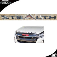 โลโก้ STEALTH ติดฝากระโปรงหน้า LOGO STEALTH สีดำด้าน 1ชิ้น isuzu d-max 2-4 ประตู มีบริการเก็บเงินปลายทาง