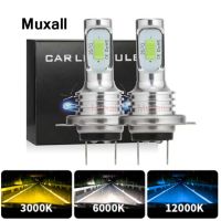 Muxall H4 H7 Led Car Headlight Bulbs 12000Lm 6500K CSP Chips Auto Ice Lamp For Cars H1 H3 H11 H13 H27 9005 HB3 HB4 Fog Lights Bulbs  LEDs  HIDs