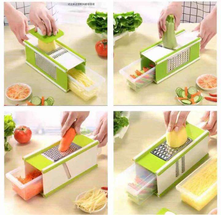 Multifunction Vegetables Cutter Four-Sided Vegetables Shredder Planer ...