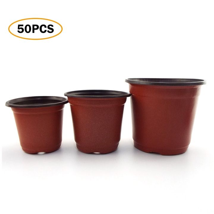 50pc-plastic-plant-flower-pots-gardening-seedling-grow-box-potted-plants-transplant-nursery-pot-home-garden-office-decorations