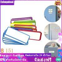 Eshopdeal【Ready Stock】 60PCS ฉลากสีสันสดใสแท็กชื่อแม่เหล็กที่ยืดหยุ่น