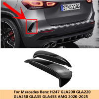 สำหรับ Benz GLA200 GLA220 GLA250 GLA35 AMG 2020 2021 2022กันชนหลังสปอยเลอร์ด้านข้างคานาร์ดสะบัด S Plitter