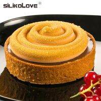 Hot Selling SILIKOLOVE 6-Cavity Cake Mould Round Shaped Silicone Molds For Sponge Cakes Mousse Chocolate Dessert Bakeware