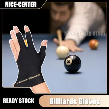 1pcs Spandex Snooker Billiard Left Hand Three Fingers Snooker Billiard  Glove Elasticity Billiard Training Gloves Accessories