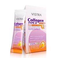 Vistra Collagen Type II 1000 mg Plus Turmeric วิสทร้า คอลลาเจน บำรุงกระดูก บำรุงข้อ จำนวน 1 กล่อง บรรจุ 10 ซอง 20419