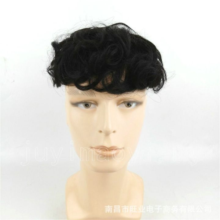 man-short-wig-real-human-hair-bald-replacement-block-curls-fluffy-for-men-male