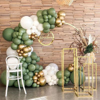 A126pcs Avocado Gold บอลลูน Garland Arch ชุดงานแต่งงานวันเกิด Party Decor Ballon Globos Baby Shower Supplies Latex BallonsM