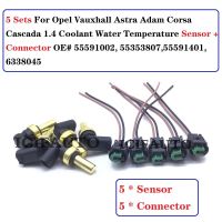 สำหรับ Opel Vauxhall Astra อดัมคอร์ซ่า Cascada 1.4น้ำยาหล่อเย็นหัวต่อเซ็นเซอร์อุณหภูมิ55591002, 55353807,55591401, 6338045