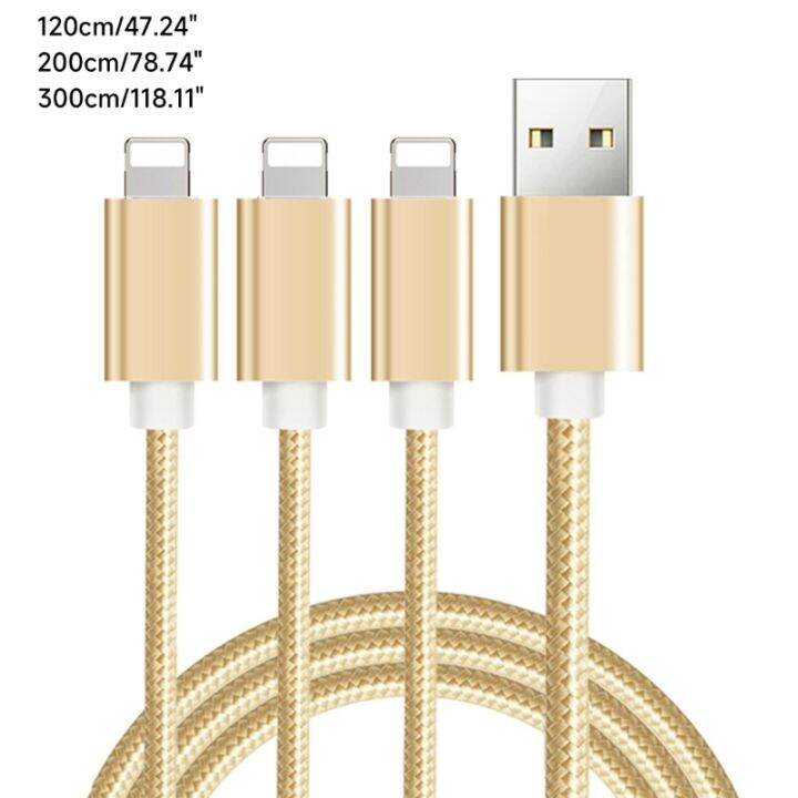 usb-หลายตัวสายเคเบิ้ลไนล่อนถักโทรศัพท์สายชาร์จสำหรับสายชาร์จ3ใน1