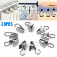 30PCS Window Metal Rod Rings Shower Curtain Steel Stainless