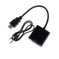 【cw】 High Quality Compatible To VGA Converter Hot Swap HDCP 1.2 Video Adapter Aux DVD Scaler L/R Audio Out 1920x1080 60Hz