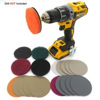 【LZ】◕□❆  No Drill(21Pcs) DIY Car Lights Kit Polishing Restoration Car Headlights Repair Set Car Care Sanding Discs Pad M16 Drill Adapter