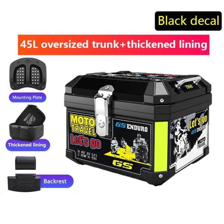 45L Motorcycle Compartment Motorcycle Box Accessories Organizers