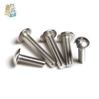 100/ 50pcs M2 M2.5  M3 M4 M5 M6 304 Stainless Steel Mushroom Head Screws  Large Flat Head Machine Screws Large Flat Head Screw Nails Screws  Fasteners