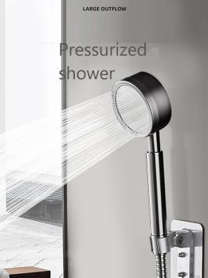 Pressurized Shower Head Aluminum Pressure Nozzle Anti Clogging Detachable High Pressure Shower Head Bathroom Accessories Plumbing Valves