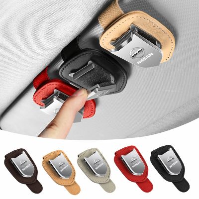 Car Storage Clip Mini Sunglass Fastener Ticket Clip For Nissan Nismo X-trail Almera Qashqai Tiida Patrol Y62 Teana J32 Skyline