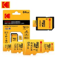 KODAK Original Micro-SD Card 256GB 128GB 64GB 32GB Flash TF Card Memory Card a1 V30 U3 100MB/S cartao de memoria Free SD Adapter USB Hubs