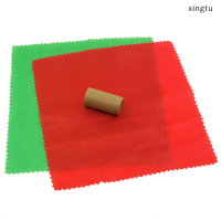 ?[xingtu] สีคู่เปลี่ยน hanky Silk Magic Trick เปลี่ยน2มหัศจรรย์กิ้งก่าผ้าไหม